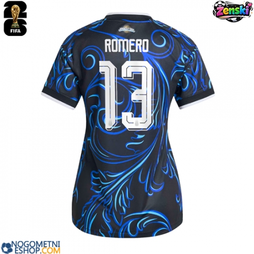 Ženski Nogometni dresi Argentina Cristian Romero #13 Gostujoči SP 2026 Kratek Rokav